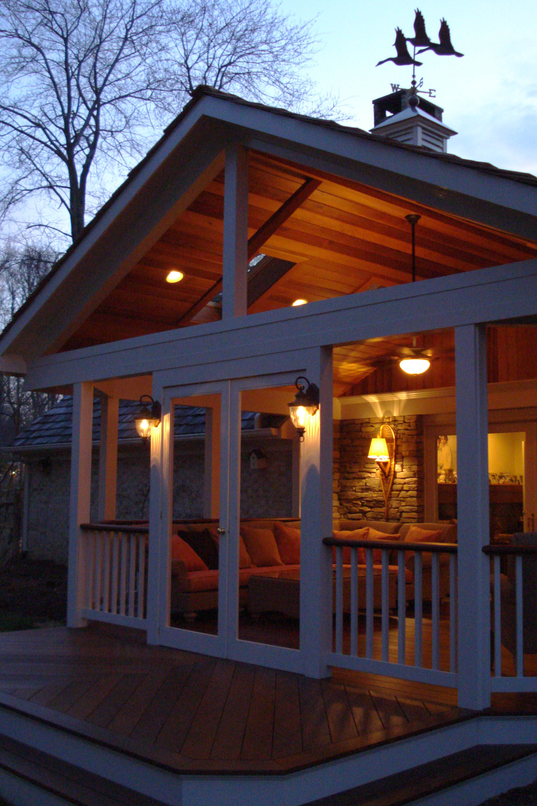 1. Striking Covered Patio With Gable Roof 