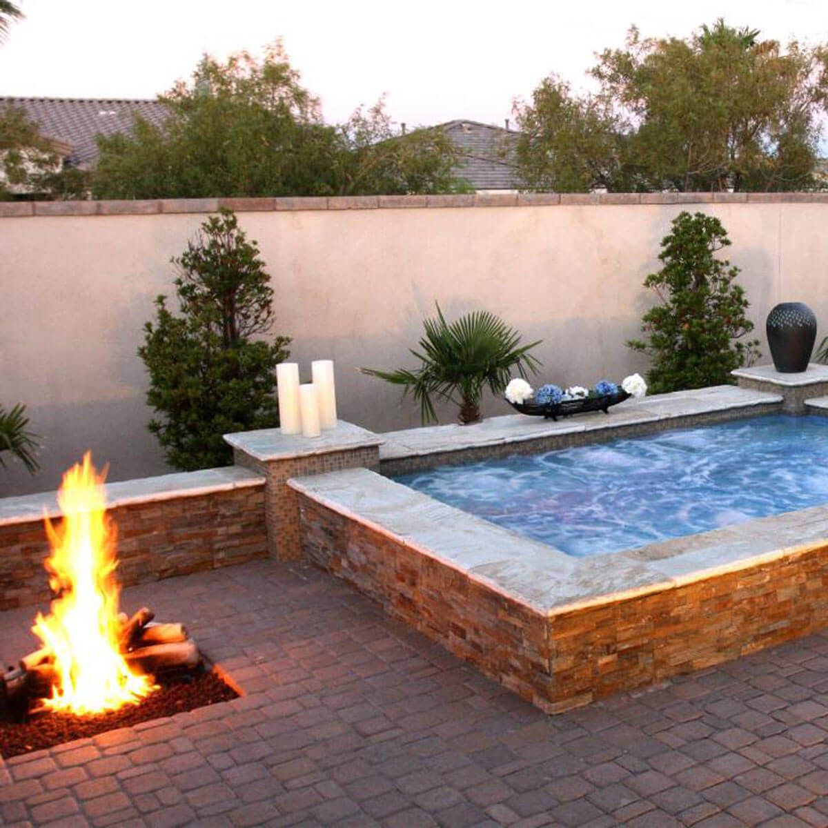 Fire Pit and Jacuzzi Combination