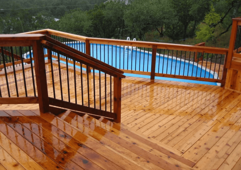 Higher Deck with a Sunken Pool