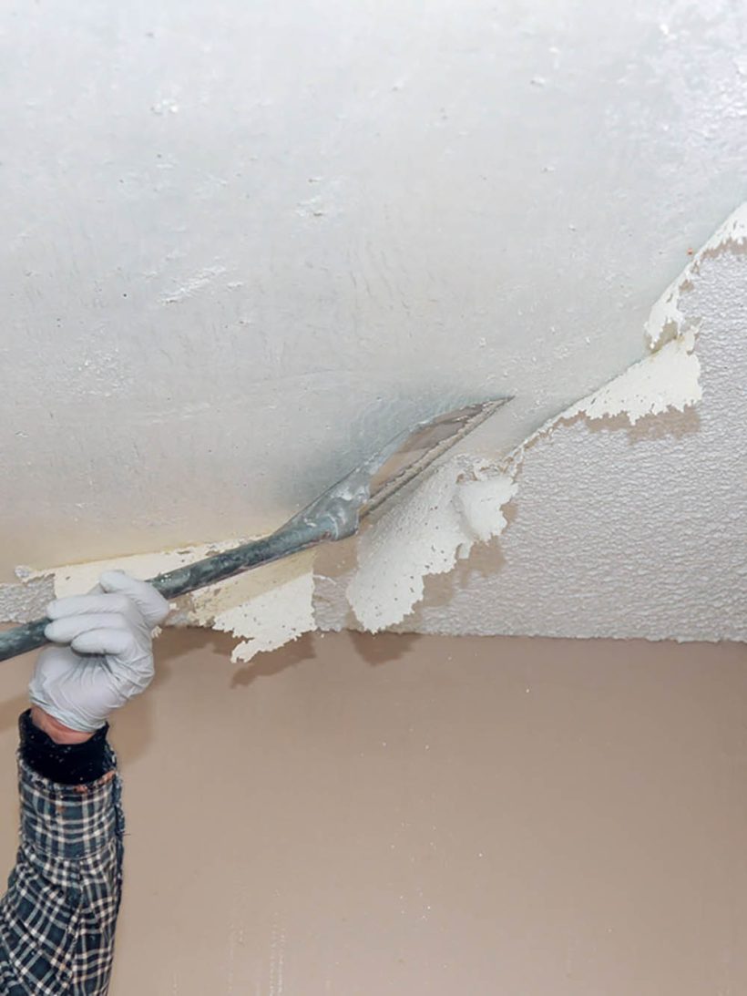 How To Get Rid of Popcorn Ceilings without Scraping