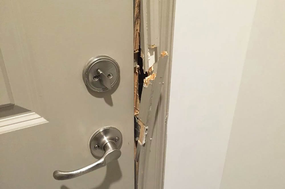 How To Fix A Kicked In Door Frame