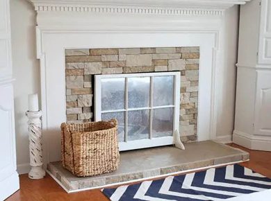 How to Cover a Fireplace Hole
