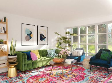 The Ultimate Guide to Choosing the Perfect Rug for a Green Couch