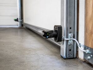Garage Door Photo Eye Sensor Close-Up