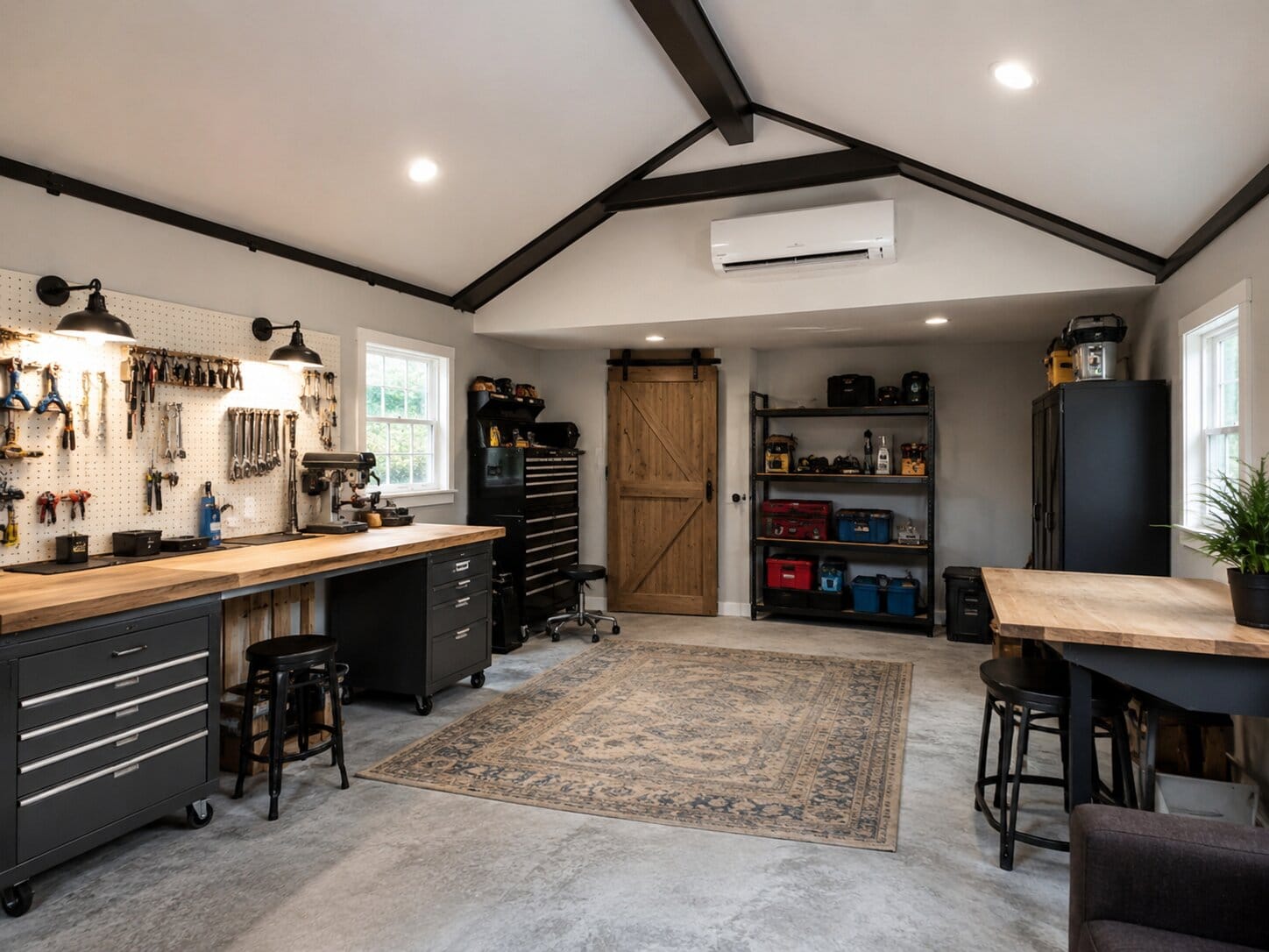Detached Garage Workshop with Insulation
