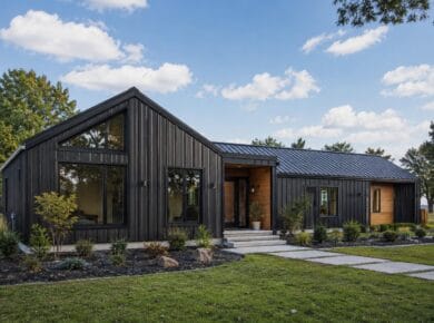 Modern Metal Building Home Exterior
