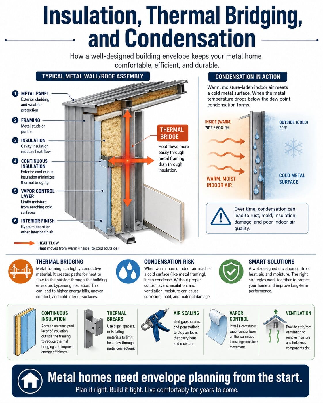 Insulation, Thermal Bridging, and Condensation