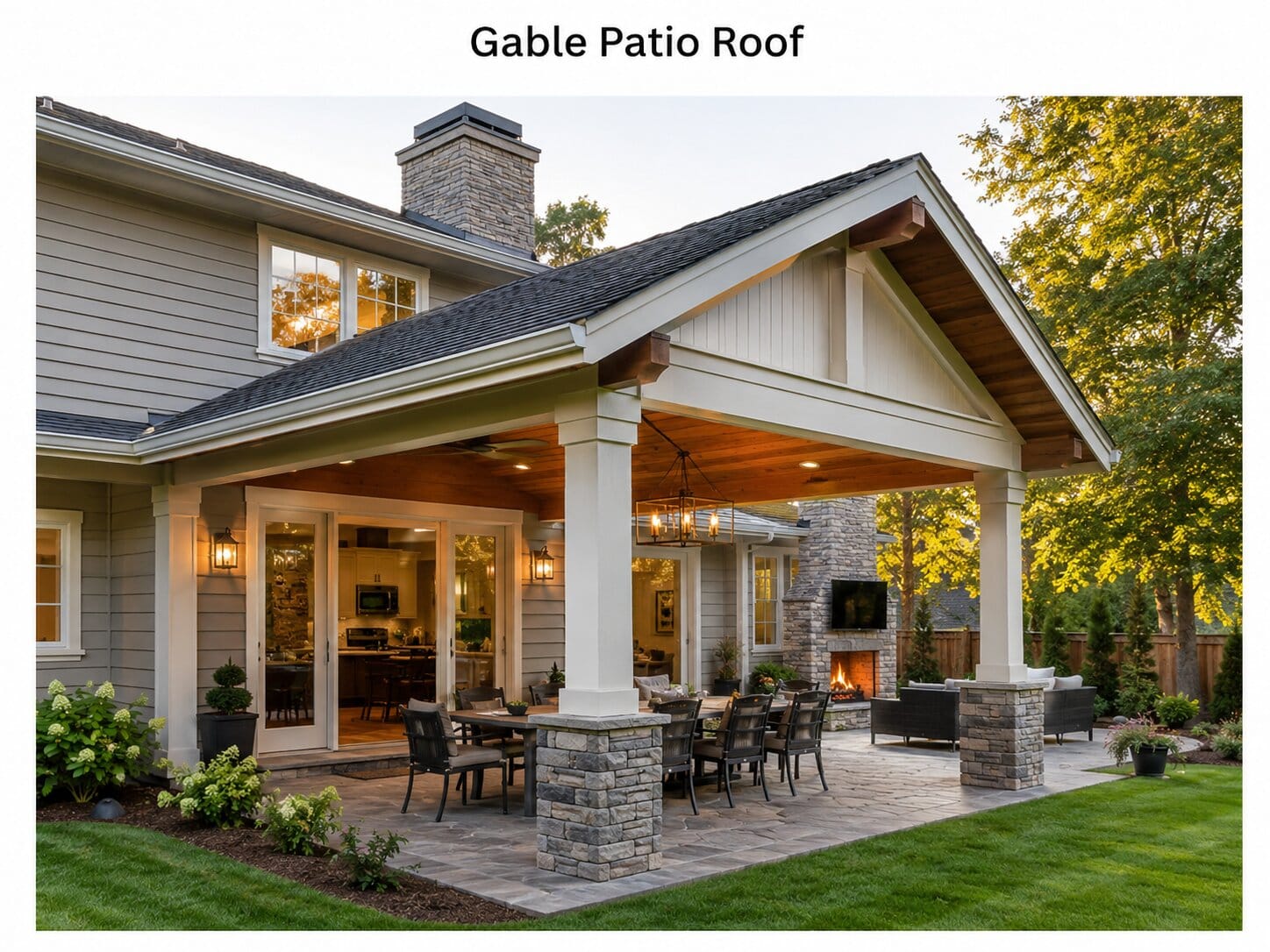 2. Gable Patio Roof