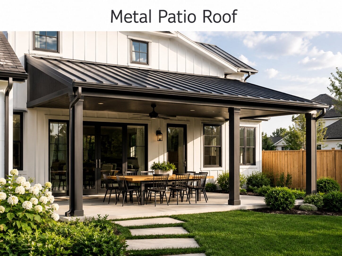 4. Metal Patio Roof