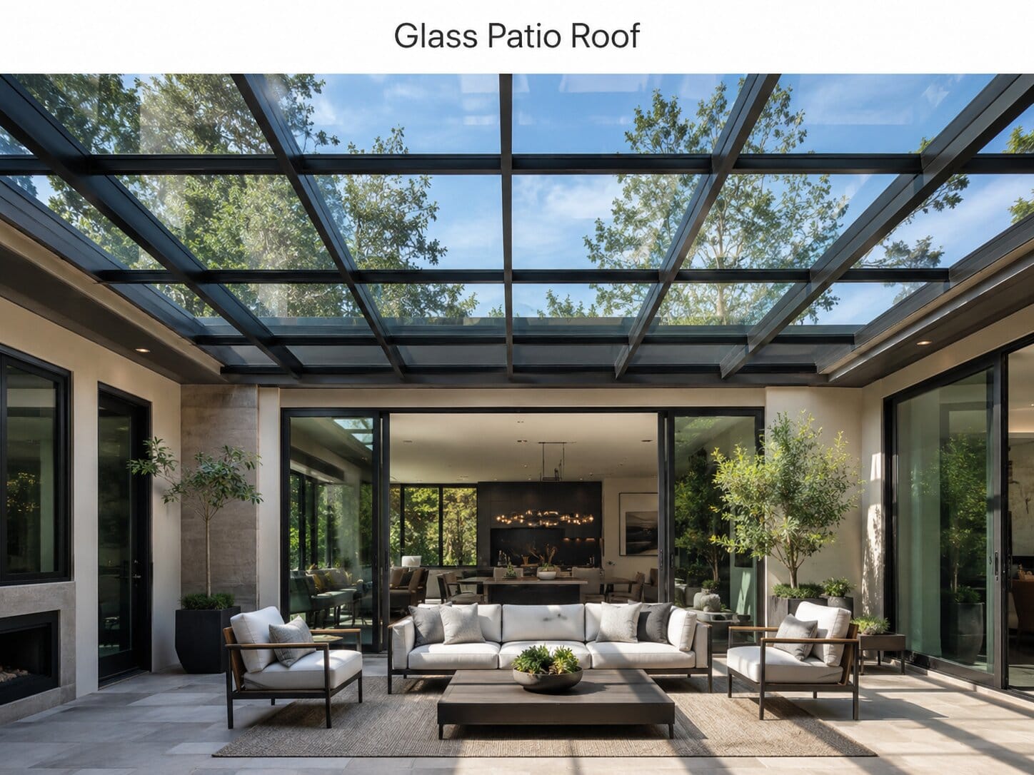 9. Glass Patio Roof