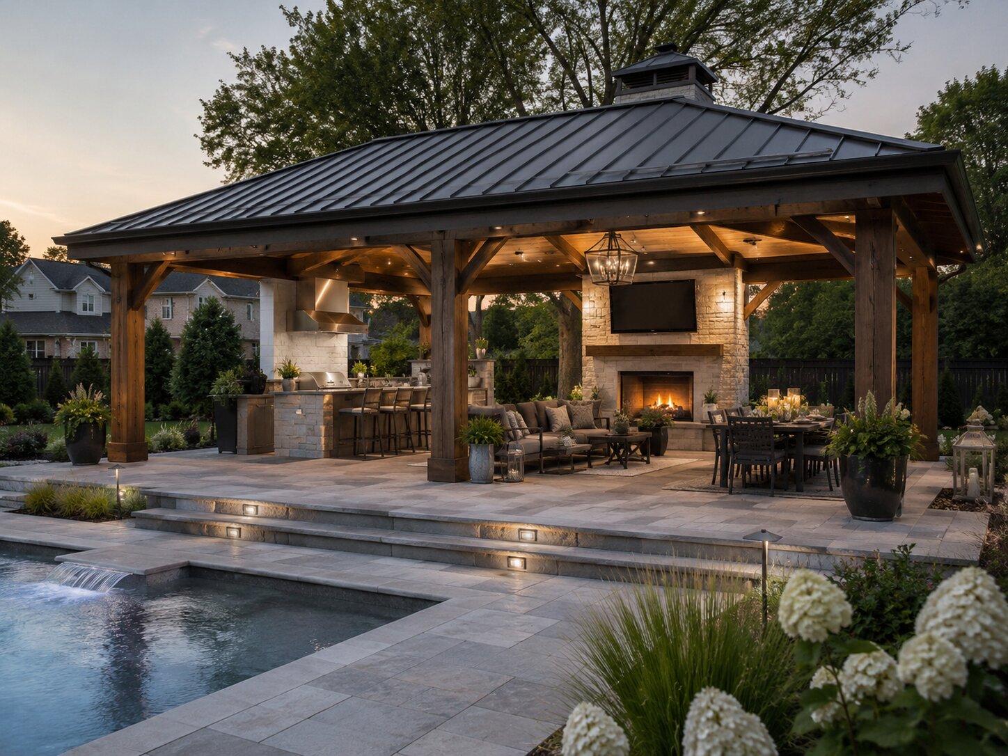 Freestanding Patio Pavilion