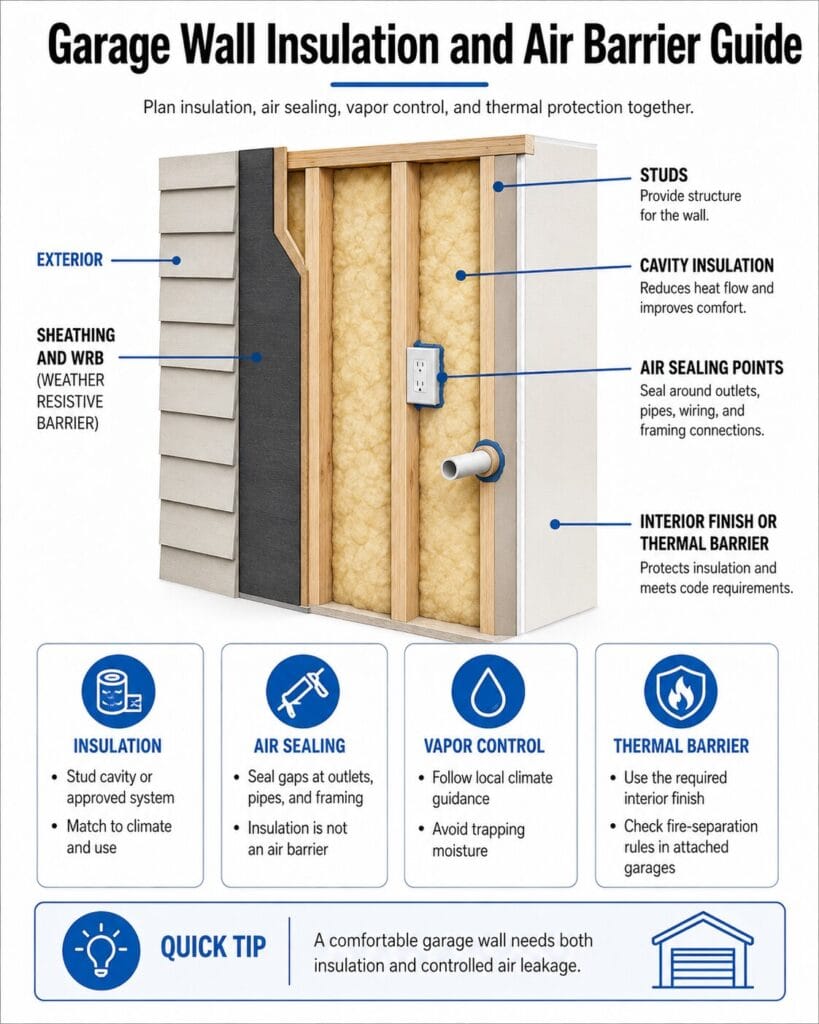 Garage Wall Insulation and Air Barrier Guide