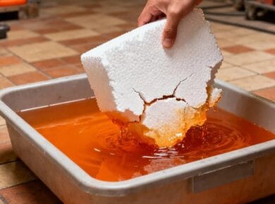 Effects of Mixing Styrofoam and Gasoline -