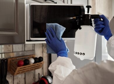 best way to clean a microwave