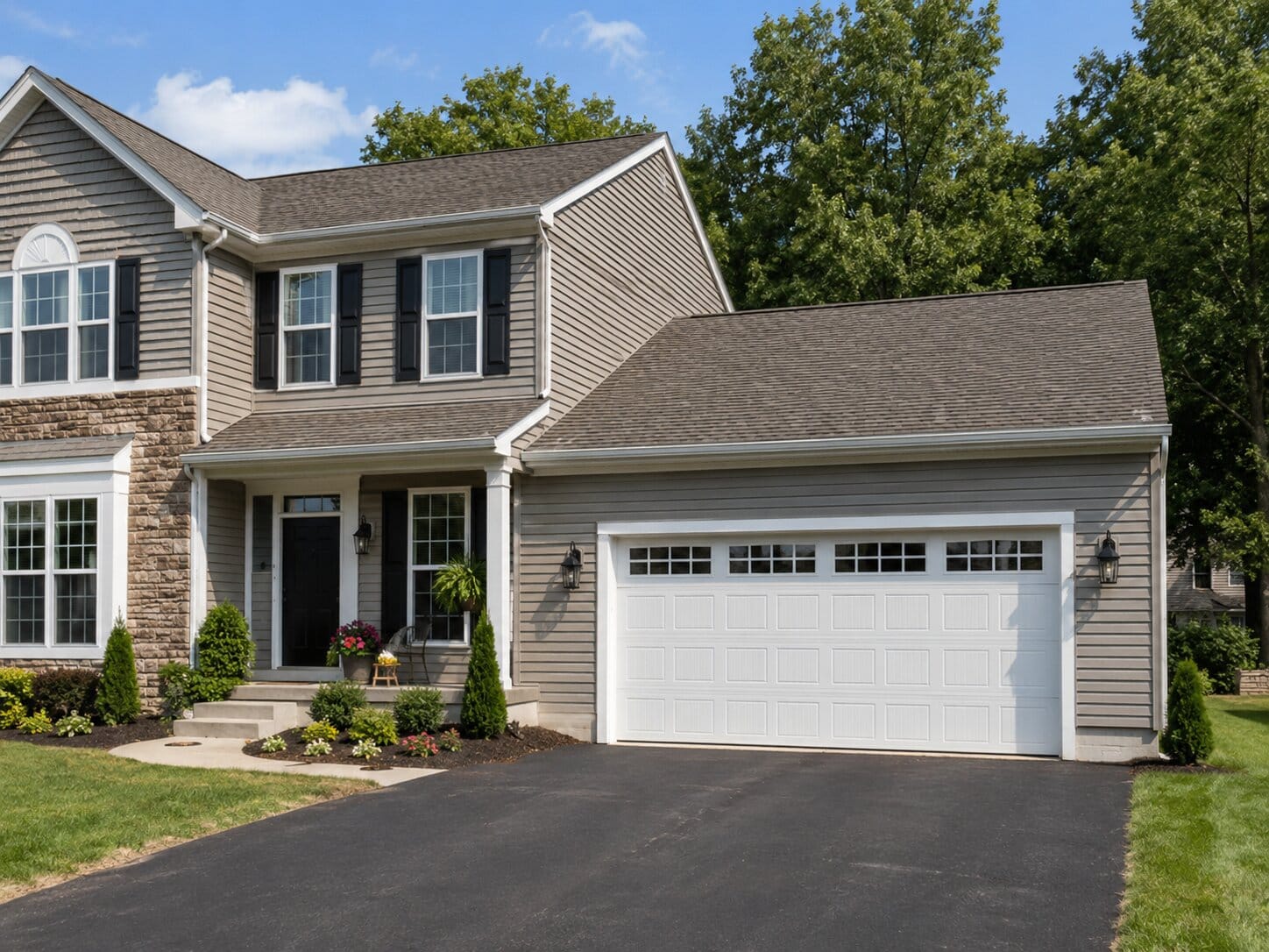 Attached Garage Addition to a U.S. Home